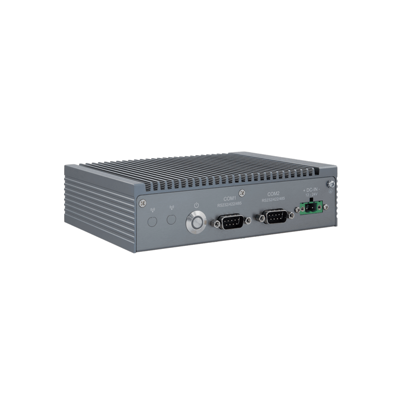 Fläktlös inbyggd PC, Celeron J1612, RS232/422/485, 4G, LTE DP, HDMI, Wifi, 4 x RJ45 ethernet Gbit