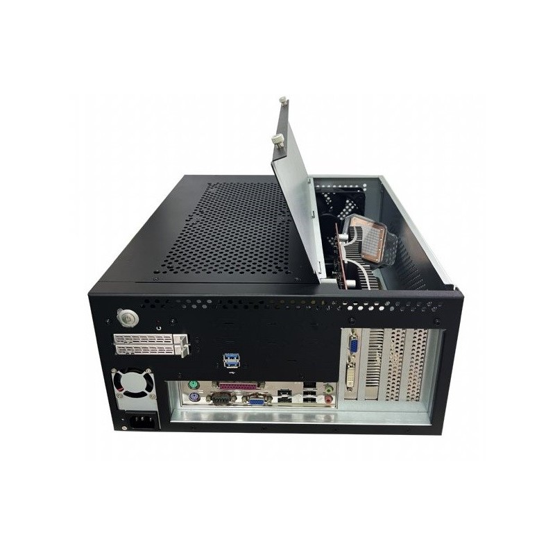 Industrial Wall mount Mini ATX with easy acces GPU card expansion