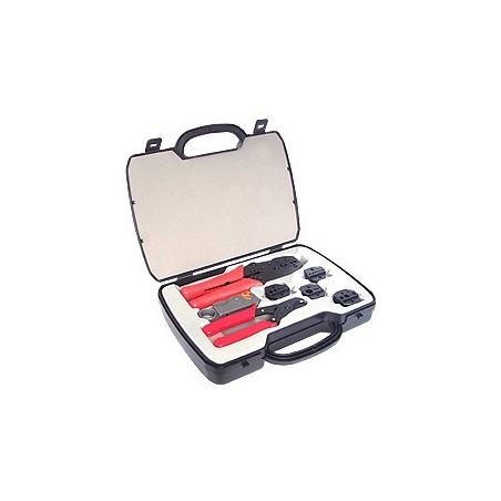 BNC/COAX-verktygssats: presstång och nödvändiga tillbehör