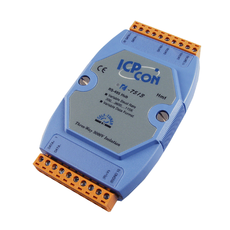 Optoisolerad 3-vägs RS485 Repeater & Splitter för DIN-skena