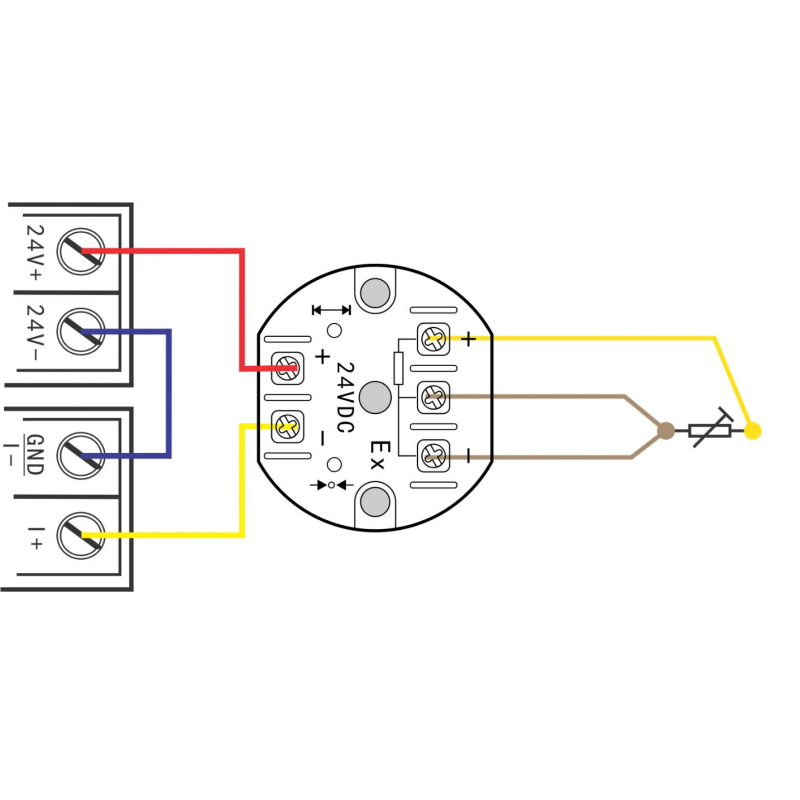 Pt1000-transmitter -50 - +300°C för 2-tråds och 3-tråds Pt1000-sensor, 4-20mA