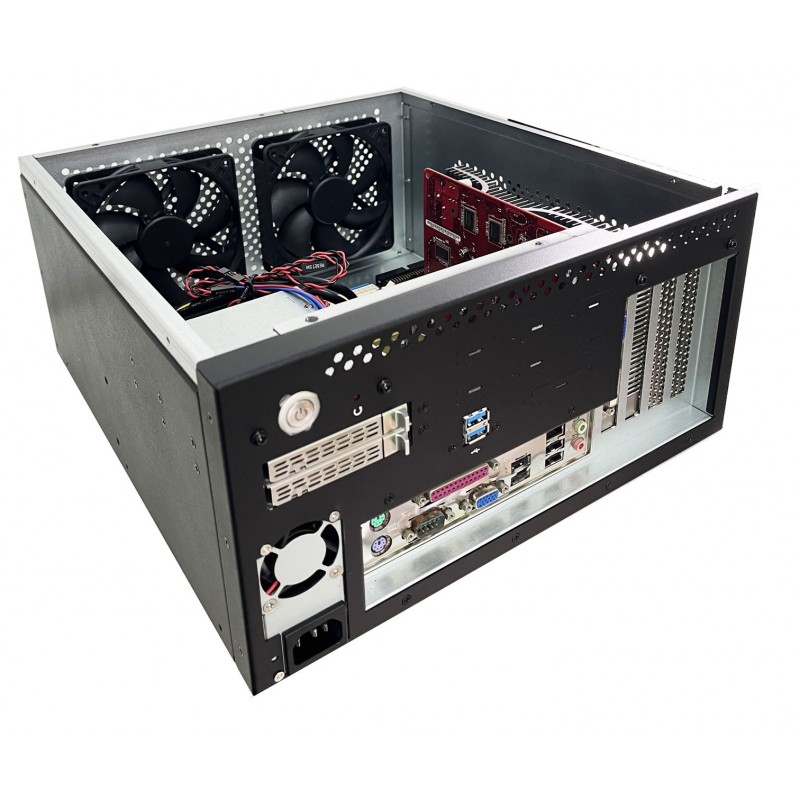 Industrial Wall mount Mini ATX with easy acces GPU card expansion