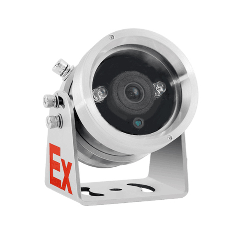 2MP ATEX Zone 1 and 2 CLASS IIC IP Bullet camera in 304 steel housing, IP66, 4mm lens. IR. PoE and 12VDC