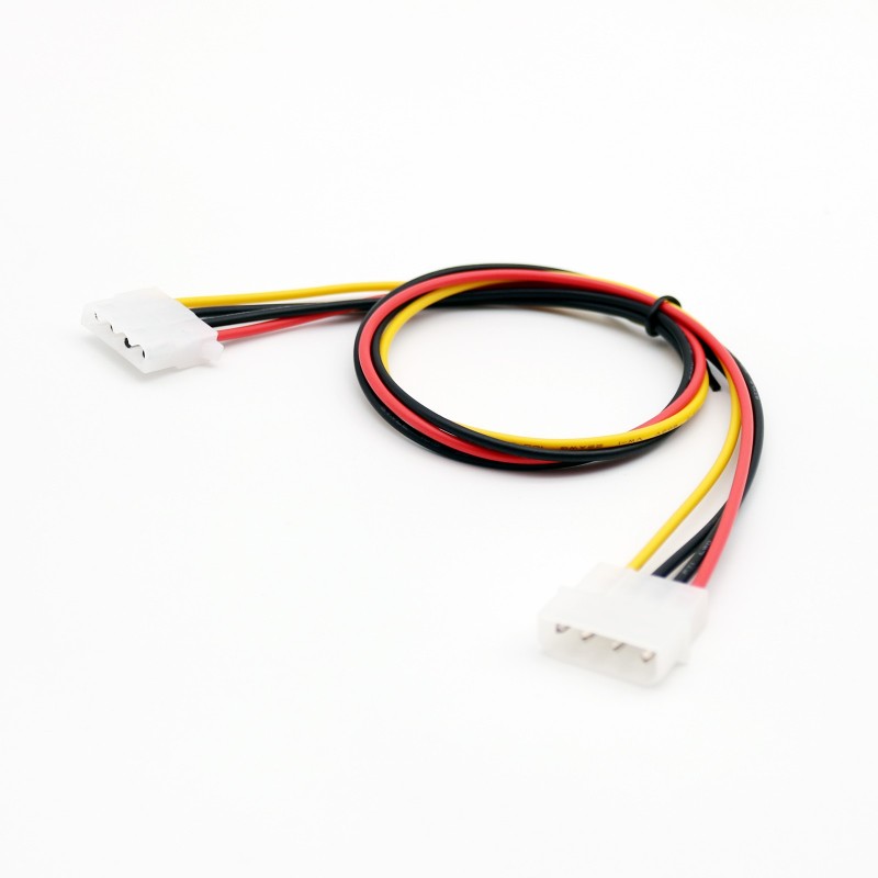 50 cm/1,5 fot IDE 4-stifts Molex Power Hane till IDE 4-stifts Molex Hon-jack förlängningsadapterkabel