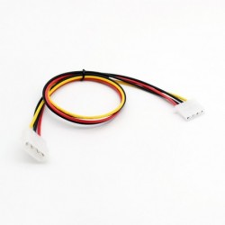 50cm/1.5ft IDE 4 PIN Molex Power Male to IDE 4 PIN Molex Female Jack Extension Adapter Connector Cable