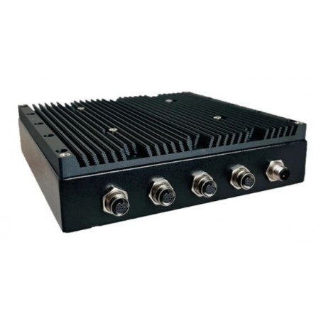 IP67 Fanless Box-PC, Form factor for Mini-ITX MB with IP67 cables, with M12 Connectors