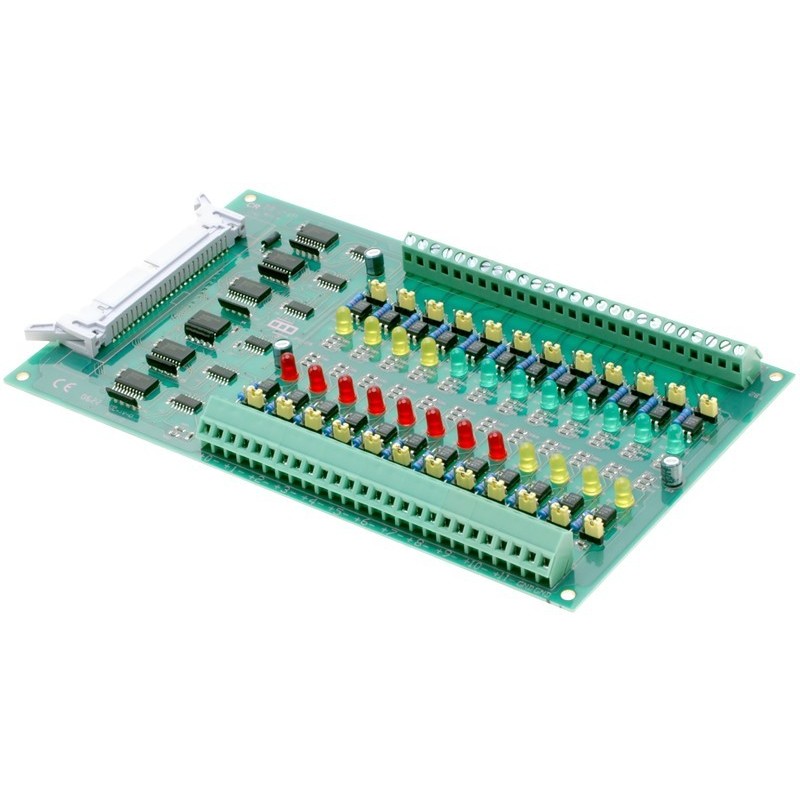 Terminal card with 24 x opto-insulated inputs with IDC 50 connector - DANBIT