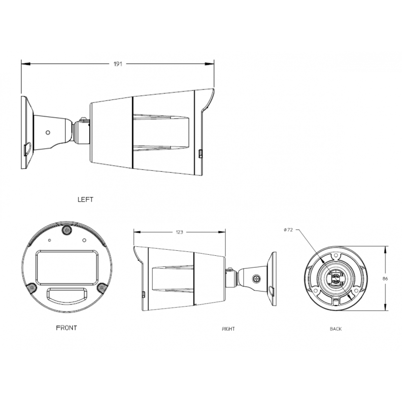 High-Performance LPR Camera | 1080P PoE | IP67 | Standalone Database