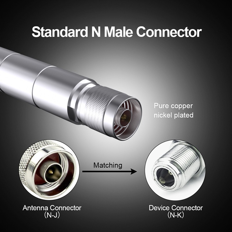 Dual-band utomhus WiFi-antenn 9dBi N hankontakt, IP67