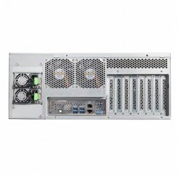 19" serverchassi ATX, redundant nätaggregat, dammfilter för industriellt bruk