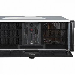 19" serverchassi ATX, redundant nätaggregat, dammfilter för industriellt bruk