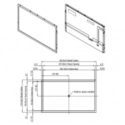 15.6 High Brightness TFT display LCD Monitor - 1200 Nits, 1920x1080 Resolution