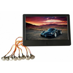 Stand Alone 10.1 LCD-mediaspelare med tryckknappar och USB/SD