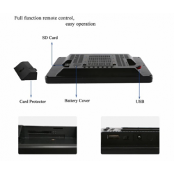 Stand Alone 10.1 LCD-mediaspelare med tryckknappar och USB/SD