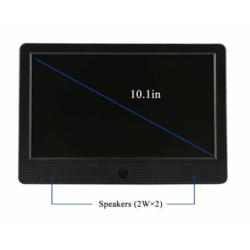 Stand Alone 10.1 LCD-mediaspelare med tryckknappar och USB/SD