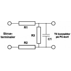 Terminal card with 34 pole IDC he plug incl cable - DANBIT