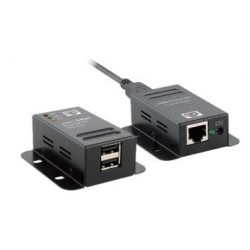 2Port USB2.0, extender, 50 meters, LAN, POC,