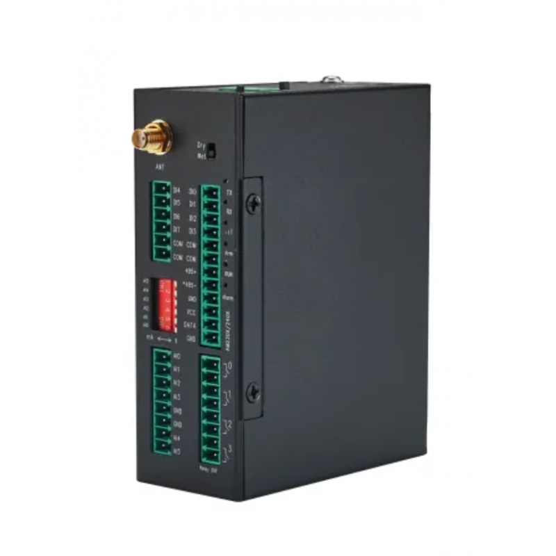 4G SMS alarm system with 8 + 6 inputs, 4 relay outputs, temp/humidity input, Cloud