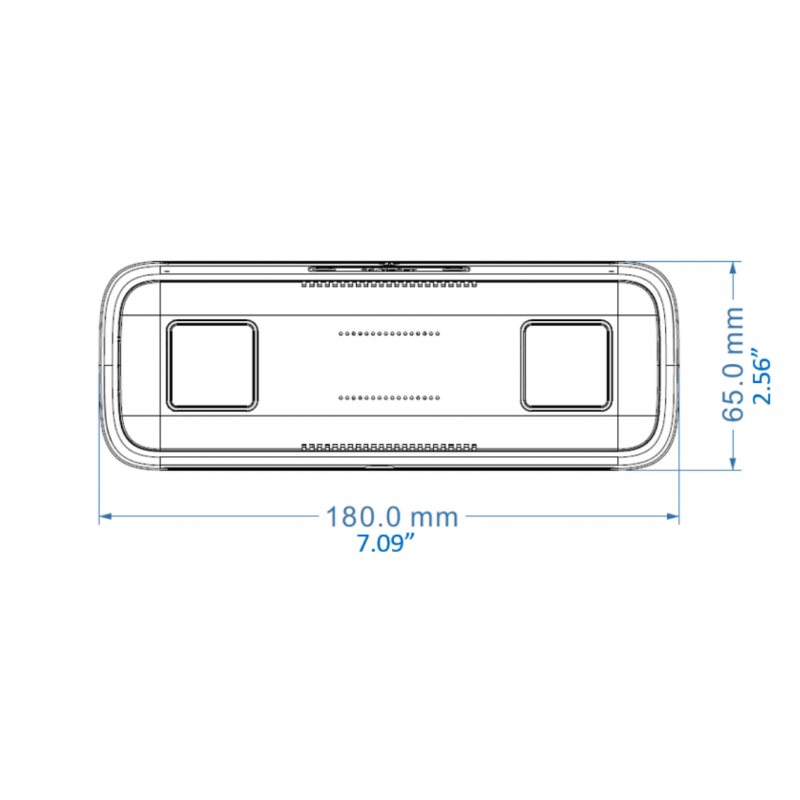 Dual-Lens 4MP personräkningskamera med webbåtkomst och larm