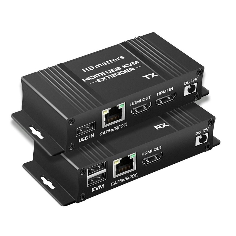 HDMI & KVM Extender Booster - 50m överföring, 1080p 60Hz