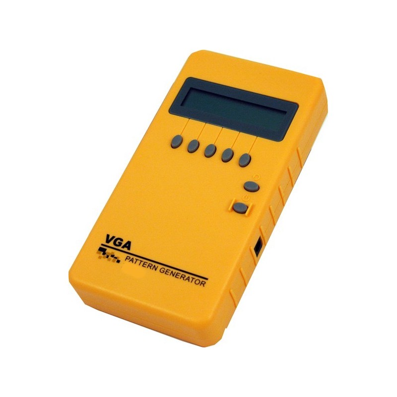 Test generator for VGA monitors. 34 different test patterns