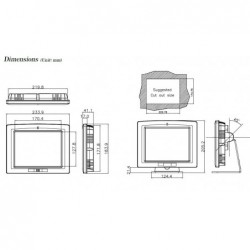 IEI AFL-08AH-LX 512m AMD Geode™ LX 800 500 MHz-processor NY PANEL PC 8"