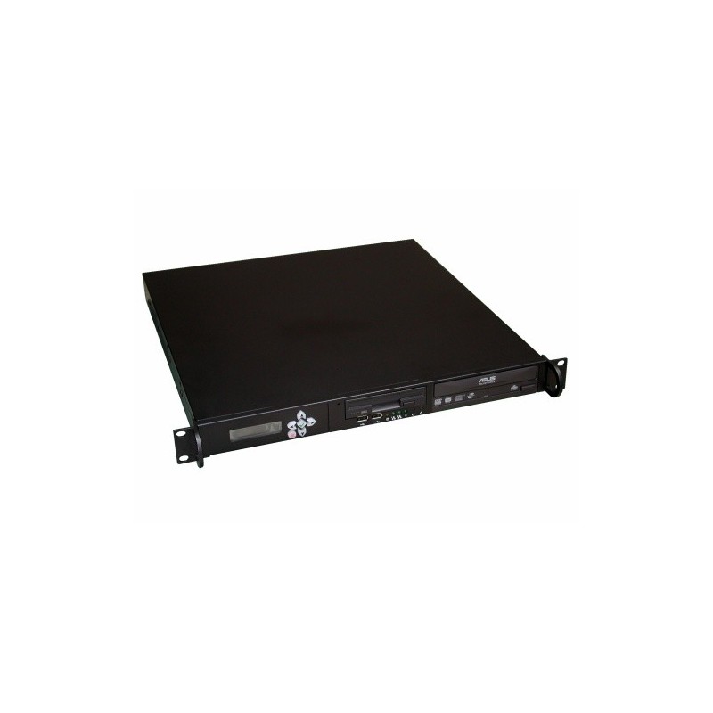 1U Unit ATX Case, 19 Rackmount Server Case för Mini-ITX | Kraftig stål, svart