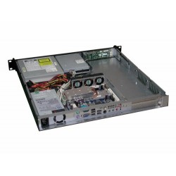 1U Unit ATX Case, 19 Rackmount Server Case för Mini-ITX | Kraftig stål, svart