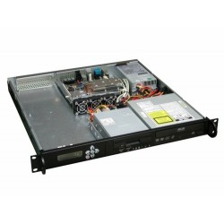 1U Unit ATX Case, 19 Rackmount Server Case för Mini-ITX | Kraftig stål, svart