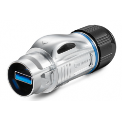 Waterproof USB 3.0 connector with 0.5m cable IP67 tight
