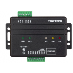Measurement of temperature and humidity via network, 2 x DI and 2 x RO - DANBIT A/S