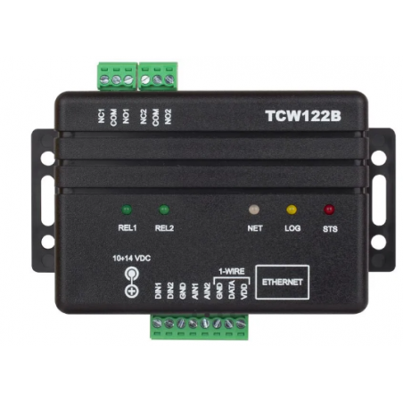 TCW122B-WD digital I/O och analog över ethernet-mätning via internet