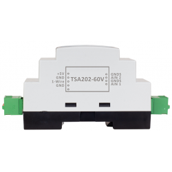 2 x Analog input module, 0-60V, 16bit resolution, 1-wire interface