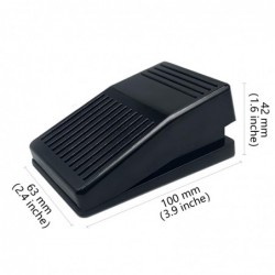 Versatile USB Programmable Foot Pedal with 2m Cable - Black