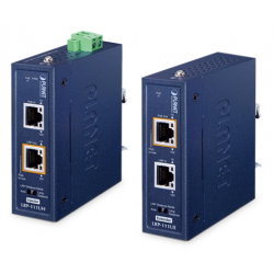 VDSL-KIT är Ethernet över STP/UTP RJ45-kabel, max. 800m med PoE-genomföring. Set med TX och RX