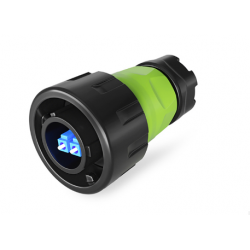 Vattentät LC-fiberkabelkontakt med snabbkoppling.