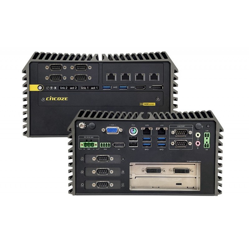 Rugged Embedded Fanless PC with op to Dual PCIe Expansion and Intel Core i9/i7/i5 Processor