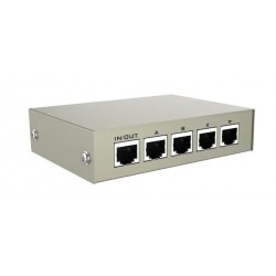 4-portars RJ45 manuell switch 1 till 4 eller 4:1