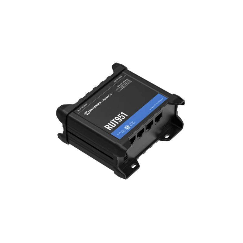 4G/LTE-router med wifi och 3 x LAN och 1 x WAN-portar. För 2 SIM-kort. 9–36 VDC