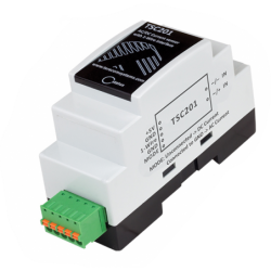 1-tråds AC/DC-strömmätare 0,1 - 10 Amp, galvaniskt isolerad, DIN-montering