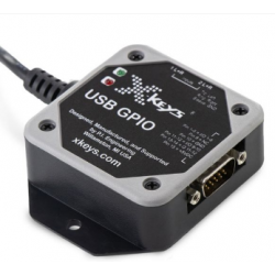 Programmerbar USB GIPO med 10 digitala I/O-portar. HID-tangentbord. Internt makro