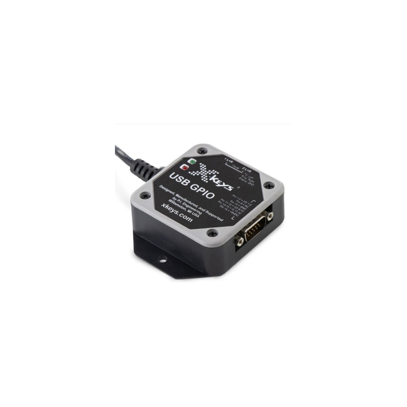 Programmerbar USB GIPO med 10 digitala I/O-portar. HID-tangentbord. Internt makro