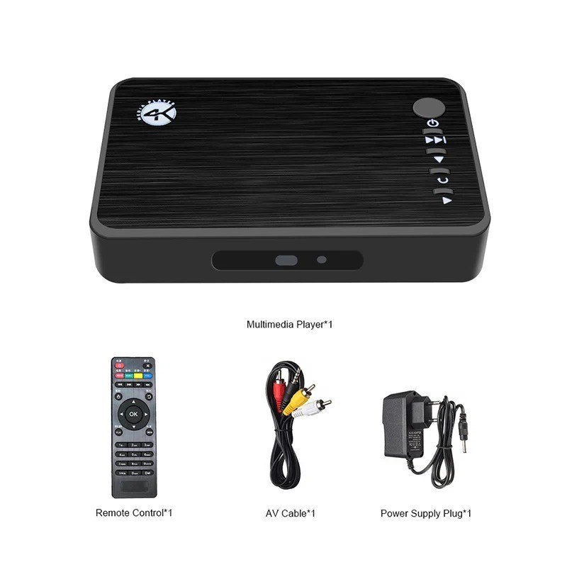Media Player, 4K, HDMI & VGA, Auto play from USB & SD