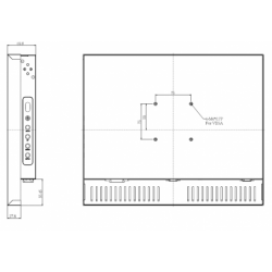 17" Höjd Nits 1000, Solljus, Panelmontering, Öppen ram, Marin ANVÄNDNING, Optical bonding