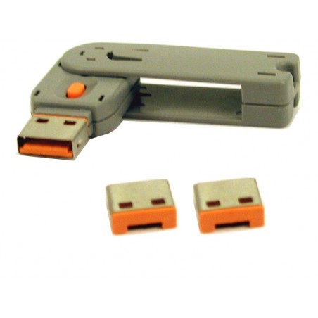 Extra lås för USB-LOCK-O - orange. Nyckel ingår ej.