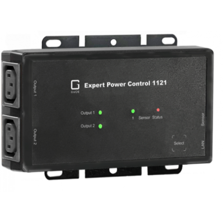 2-portars PDU med portväxling och effektmätare, watchdog, avancerade funktioner