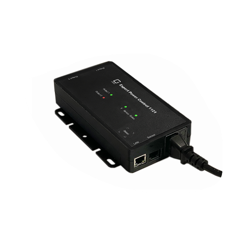 2-portars PDU med portväxling och effektmätare, watchdog, avancerade funktioner