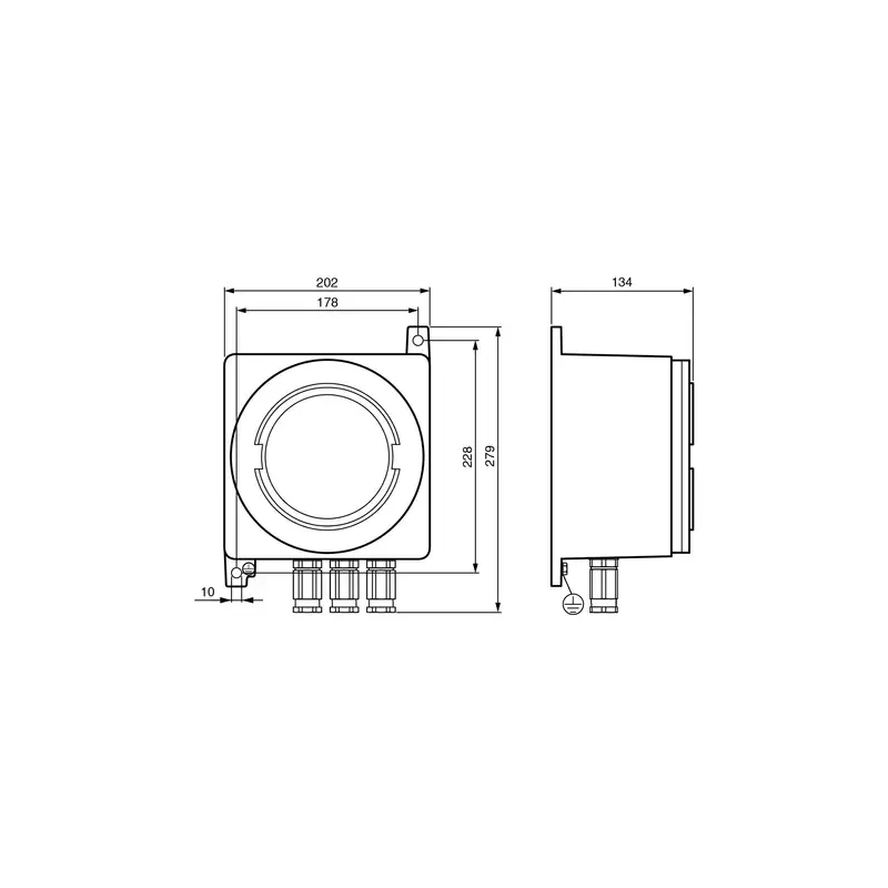 Fast 1D/2D-skanner - IP66, Atex-zon 1 och 2, RS232/Ethernet
