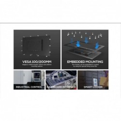 27 Touch Screen Monitor, 1000 Nits, IP65, HDMI/VGA/USB-C