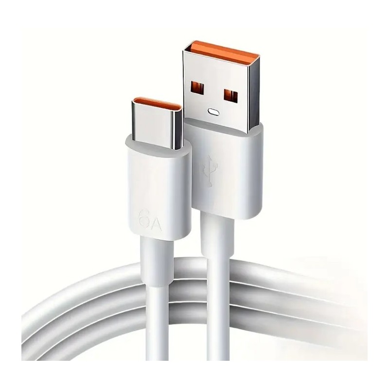 USB-A till USB-C-kabel – 66W 6A snabbladdning, industriell kvalitet